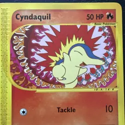 Cyndaquil 105/165 Expedition Base Set Vintage Pokemon 2002 E Reader - Image 4