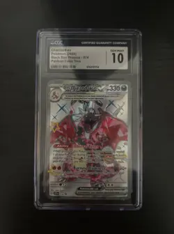 Charizard EX #74 Pokemon 2024 Black Star Promo Gem Mind CGC 10 - Image 1