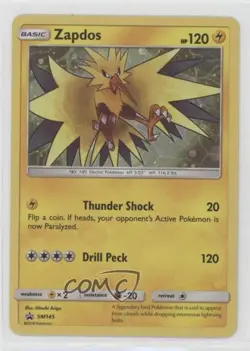 Zapdos Holo Pokemon Sun & Moon Black Star Promo #SM145 - Image 1