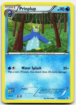 PRINPLUP 34/113 UNCOMMON LEGENDARY TREASURES POKEMON LP - Image 1