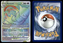 MEWTWO VSTAR 079/078 RAINBOW RARE POKEMON GO POKEMON NM/M - Image 3