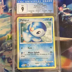 CGC 9 Piplup 15/17 POP Series 6 (2007) English Cosmos Holo Pokemon TCG - Image 1