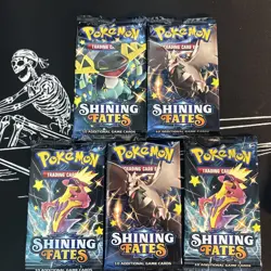 Pokemon TCG: Shining Fates Booster Packs Art Set of 5 Packs: NEW/FACTORY SEALED - Image 1