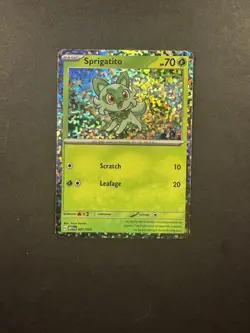 2023 Pokemon - McDonald's Promo - M23en - Sprigatito Rare/Confetti HOLO #1/15 - Image 1