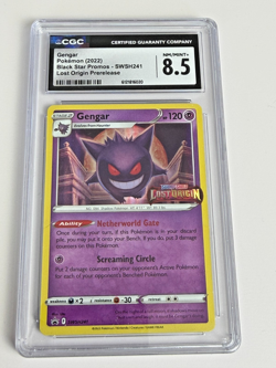 2022 Gengar SWSH241 Lost Origin Prerelease Black Star Promos CGC 8.5 Nm/mint+ - Image 1