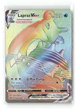 Pokemon TCG Sword & Shield Base Set #203/202 Lapras VMAX Secret Rare - Image 1