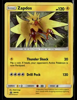 Pokemon TCG SM Promos #SM145 Zapdos Cosmos Holo - Image 1