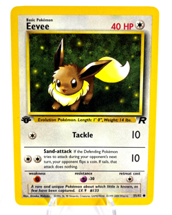 1st Edition Eevee 55/82 - Team Rocket - Common - Pokemon - NM - Image 1
