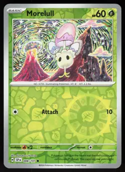 Morelull 008/191 Common Surging Sparks Pokemon Reverse Holo Near Mint - Image 1