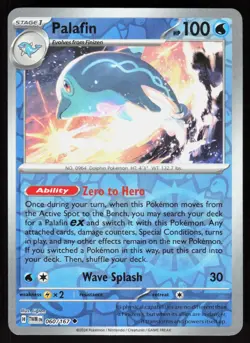 Palafin 060/167 Uncommon Twilight Masquerade Pokemon Reverse Holo Near Mint - Image 1