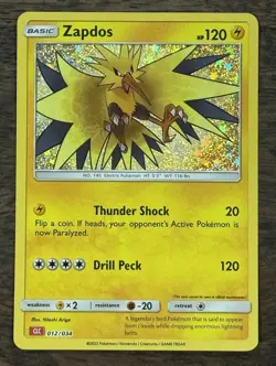 ⚡ Zapdos 012/034 CLC ⚡ Pokemon TCG Classic Collection NM Holo - Image 1