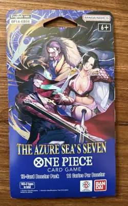 One Piece OP14 EB04 The Azure Sea’s Seven Sleeved Booster Pack Lot of 10 Sealed - Image 3