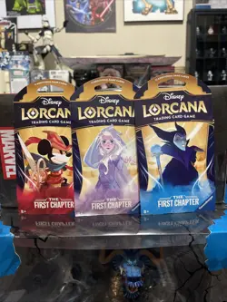 Disney Lorcana Booster Blister TCG The First Chapter Sealed Lot Set of 3 Packs - Image 1