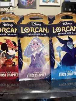 Disney Lorcana Booster Blister TCG The First Chapter Sealed Lot Set of 3 Packs - Image 3