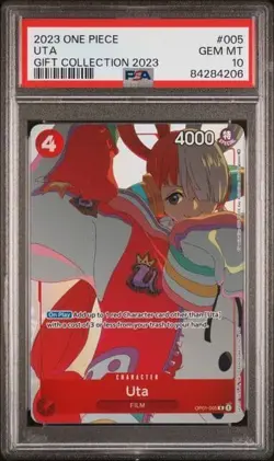 PSA 10 Uta OP01-005 Gift Collection promo One Piece Card English - Image 1
