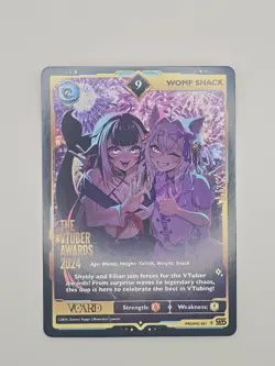 Gamer Supps VCard Vtuber Awards 2024 Promo Card 001 - Womp Snack - FULL ART 9 - Image 1