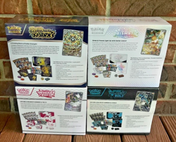 LOT 4 POKEMON ETB SURGING SPARKS, PRISMATIC EVOLUTIONS, BLACK BOLT, WHITE FLARE - Image 2