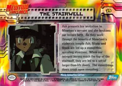 THE STAIRWELL #19 - BLUE Logo - NON-HOLO MEWTWO SB - TOPPS POKEMON CARD - LP/MP - Image 2