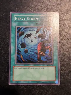 Yu-Gi-Oh! SUPER RARE HOLO CARD HEAVY STORM MRD-142 VINTAGE PRINT LP - Image 1