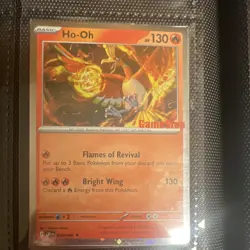 Pokemon Ho-Oh GameStop Promo Card 010/086 Rare Basic Rainbow CRIM English - Image 1