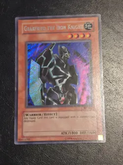 Yu-Gi-Oh! SECRET RARE CARD GEARFRIED THE IRON KNIGHT BPT-012 LP - Image 1