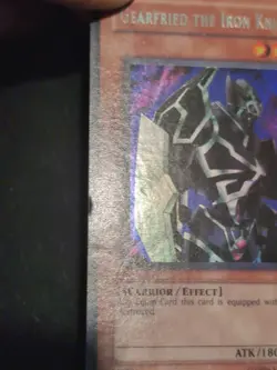 Yu-Gi-Oh! SECRET RARE CARD GEARFRIED THE IRON KNIGHT BPT-012 LP - Image 5