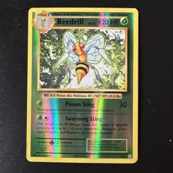 Beedrill Reverse Holo Rare 7/108 XY Evolutions Pokemon Card 2016 MP - Image 1