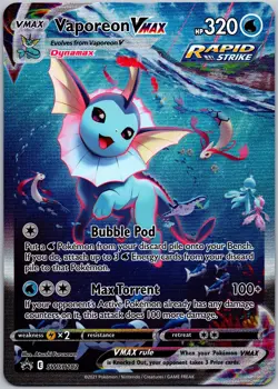 Vaporeon VMAX SWSH182 Holo Promo Sword & Shield Pokemon Jumbo Card Near Mint - Image 1