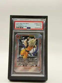 PSA 10 SON GOKU SB02-004 2025 DBS CARD GAME FUSION WORLD MANGA BOOSTER 02| AA - Image 1