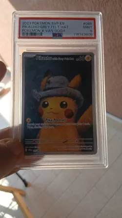 Pokemon x Van Gogh Museum: Pikachu with Grey Felt Hat Promo Card 820650856891 - Image 1