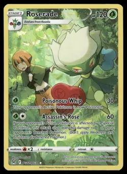 Pokemon Cards Roserade TG02/TG30 Lost Origin Trainer Gallery Holo NM *5 - Image 1
