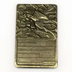 1999 Burger King Pokemon 23K Gold Plated Card - CHARIZARD Only - Loose Piece - Image 2