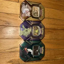 1 FACTORY SEALED POKEMON TRADING CARD GAME TCG TRIPLE WHAMMY TIN (WALGREENS) - Image 1
