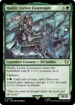 MTG - Haldir, Lorien Lieutenant - Lord of the Rings - Magic the Gathering - Image 1