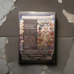 Summon: Knights of Round MTG: Final Fantasy Borderless Mythic Rare Non Holo - Image 1