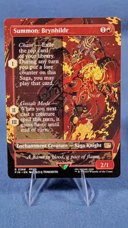 Summon: Brynhildr (Borderless) FIN #366 (NM) Final Fantasy MTG 🔮 - Image 1