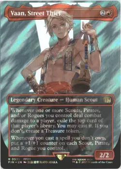 MTG Vaan, Street Thief (Borderless Surge Foil) Final Fantasy 535 NM - Image 1