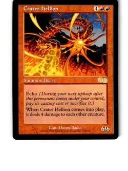 Crater Hellion 179 Rare Urza's Saga Magic: The Gathering Lightly Played - Image 1