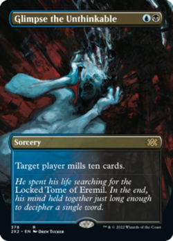 1 x Glimpse the Unthinkable - Borderless - Double Masters 2022 - NM-Mint - MTG - Image 1