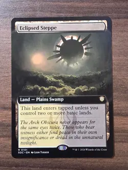Eclipsed Steppe (Extended Art) Commander: Secrets of Strixhaven Regular - Image 1