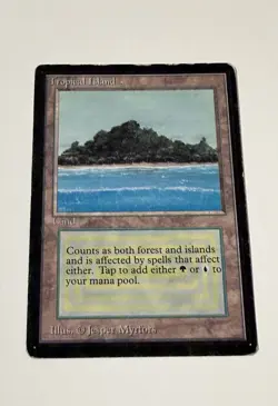 1993 Magic The Gathering Beta TROPICAL ISLAND *(Rare)-HP - Image 5