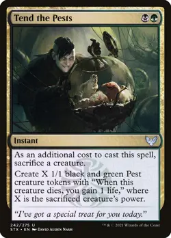 Magic the Gathering (mtg): STX: Tend the Pests - Foil - Image 1
