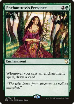 Magic the Gathering (mtg): C18: Enchantresss Presence - Rare - Image 1