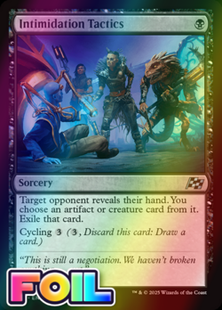 x1 Intimidation Tactics DFT Aetherdrift MTG 92 FOIL UNCOMMON M/NM 1x - Image 1