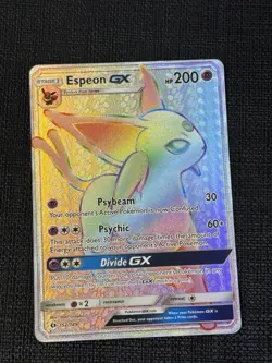 Espeon GX Sun & Moon Base Set 152/149 Pokemon Holo Secret Rare Rainbow - Image 1