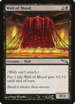 Wall of Blood NonFoil Mirrodin 82 NM MTG - Image 1