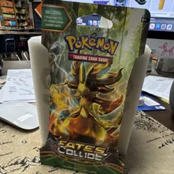 Pokemon TCG XY Fates Collide Booster Pack 10 Cards English 2016 Delphox - Image 1