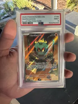 Pokemon Mega Evolution Marshadow Illustration Rare PSA 9 MINT FAST SHIPPING - Image 1