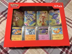 Pokemon TCG Scarlet & Violet–151 Mini Tin 4-Pack Box Booster Gengar Dragonite - Image 1