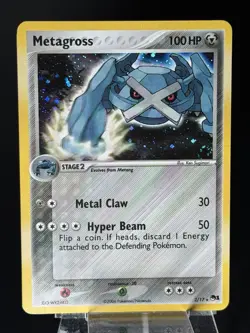 Metagross Swirl 🌀 2/17 Holo Rare POP Series 1 Pokemon Card HP/DMG - Image 5